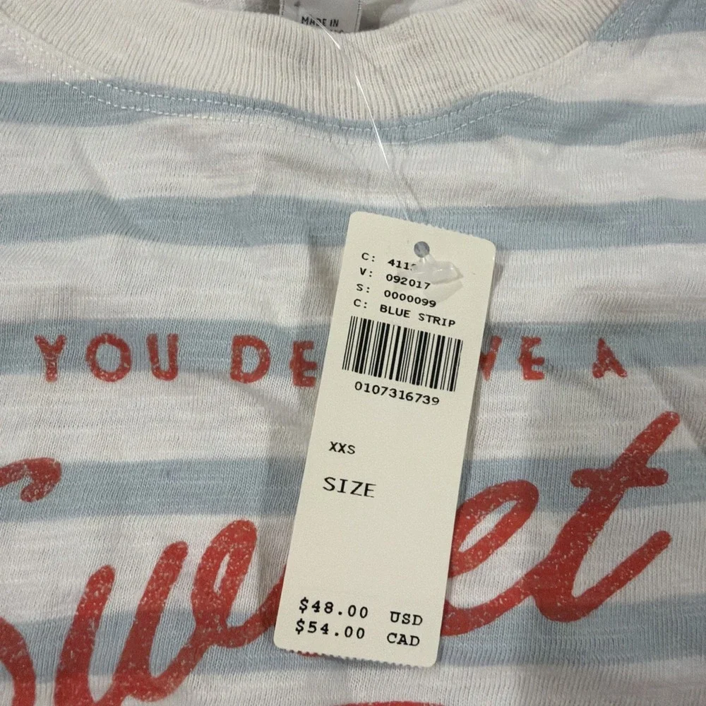 Maeve Corey Cotton Boxy Tee NWT SIZE XXS
